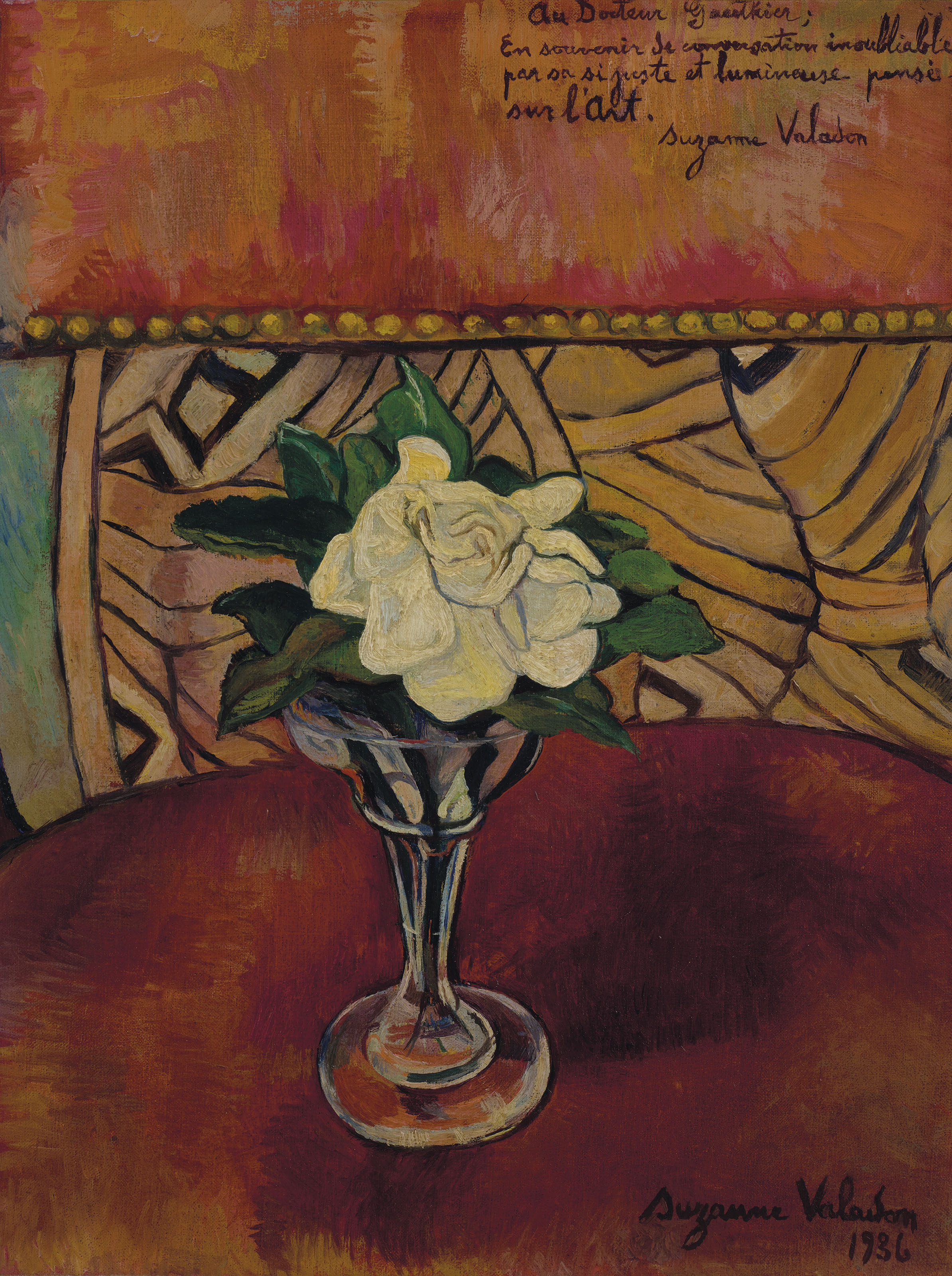 Suzanne Valadon (18651938) , Nature morte à la rose